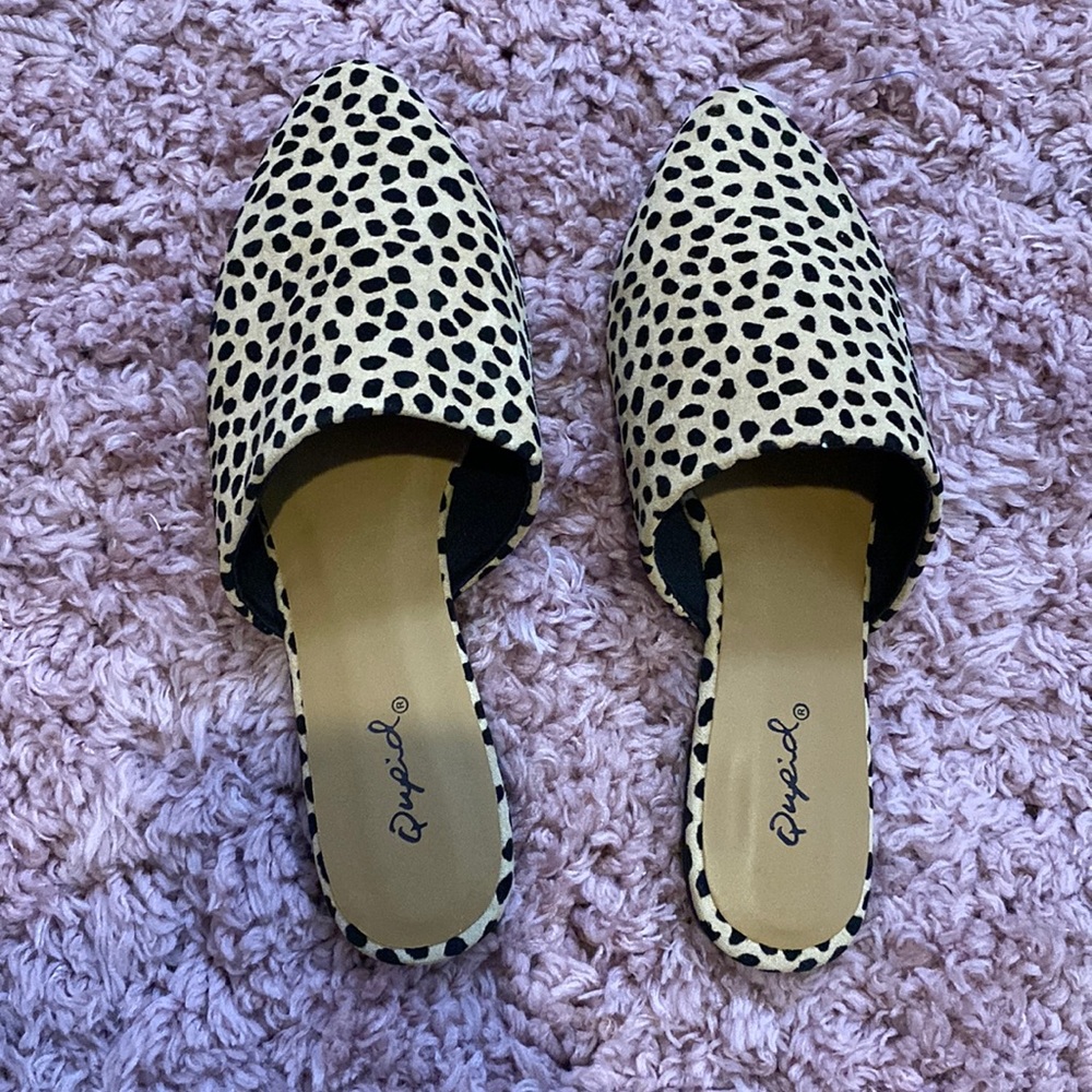 Animal print flats